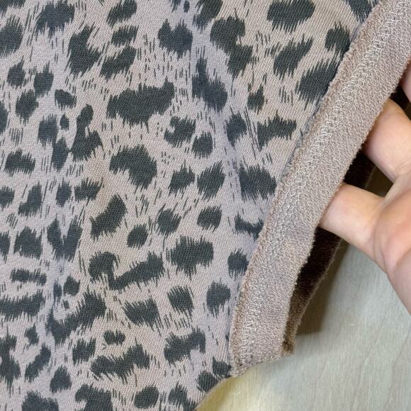 La Miel Dusty Pink Leopard Print Short Sleeve Top- Size M - Picture 6 of 8